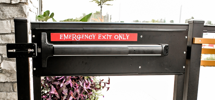 emergency push bar installation in Pleasant Hill